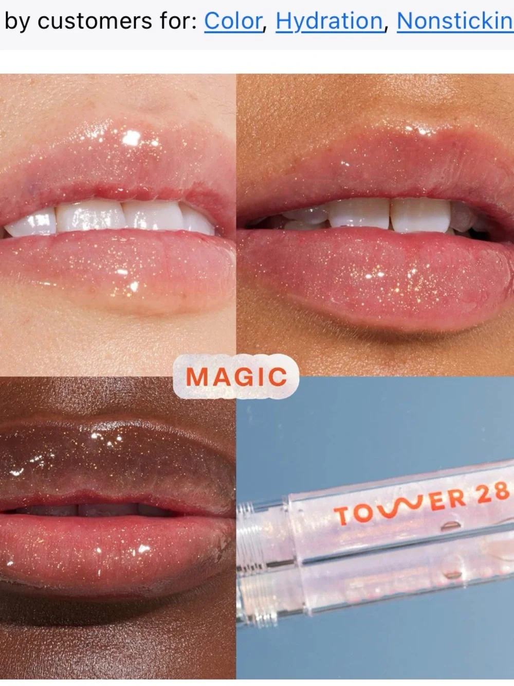 Tower 28 Iced Pistachio & Magic limited edition lip glosses
